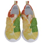 Citrus Fruit Healthy Vitamin Kids  Velcro No Lace Shoes