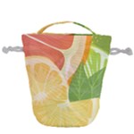 Citrus Fruit Healthy Vitamin Drawstring Bucket Bag