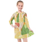 Citrus Fruit Healthy Vitamin Kids  Quarter Sleeve Shirt Dress