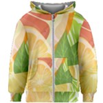 Citrus Fruit Healthy Vitamin Kids  Zipper Hoodie Without Drawstring