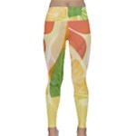 Citrus Fruit Healthy Vitamin Lightweight Velour Classic Yoga Leggings