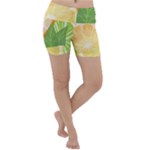 Citrus Fruit Healthy Vitamin Lightweight Velour Yoga Shorts