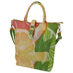 Citrus Fruit Healthy Vitamin Buckle Top Tote Bag