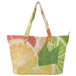 Citrus Fruit Healthy Vitamin Full Print Shoulder Bag