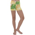 Citrus Fruit Healthy Vitamin Kids  Lightweight Velour Yoga Shorts