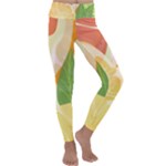 Citrus Fruit Healthy Vitamin Kids  Lightweight Velour Classic Yoga Leggings