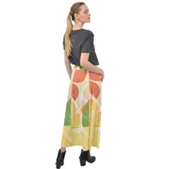 Velour Split Maxi Skirt 