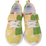 Citrus Fruit Healthy Vitamin Women s Velcro Strap Shoes