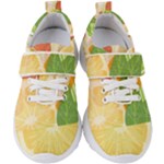 Citrus Fruit Healthy Vitamin Kids  Velcro Strap Shoes