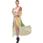 Citrus Fruit Healthy Vitamin Maxi Chiffon Beach Wrap