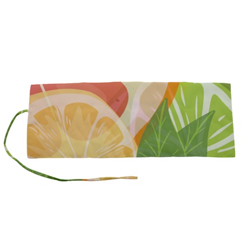 Citrus Fruit Healthy Vitamin Roll Up Canvas Pencil Holder (S) from ArtsNow.com