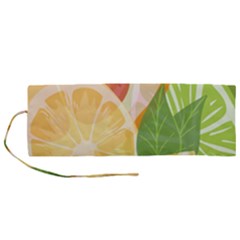 Citrus Fruit Healthy Vitamin Roll Up Canvas Pencil Holder (M) from ArtsNow.com