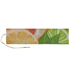 Citrus Fruit Healthy Vitamin Roll Up Canvas Pencil Holder (L) from ArtsNow.com