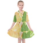 Citrus Fruit Healthy Vitamin Kids  All Frills Chiffon Dress