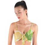 Citrus Fruit Healthy Vitamin Woven Tie Front Bralet