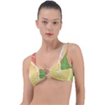 Citrus Fruit Healthy Vitamin Ring Detail Bikini Top