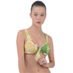 Citrus Fruit Healthy Vitamin Front Tie Bikini Top