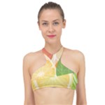 Citrus Fruit Healthy Vitamin High Neck Bikini Top