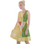 Citrus Fruit Healthy Vitamin Knee Length Skater Dress