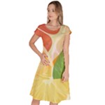 Citrus Fruit Healthy Vitamin Classic Short Sleeve Dress