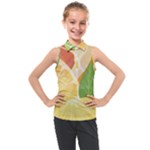 Citrus Fruit Healthy Vitamin Kids  Sleeveless Polo T-Shirt