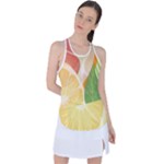 Citrus Fruit Healthy Vitamin Racer Back Mesh Tank Top