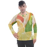 Citrus Fruit Healthy Vitamin Men s Pique Long Sleeve T-Shirt