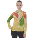 Citrus Fruit Healthy Vitamin Women s Pique Long Sleeve T-Shirt