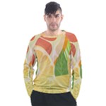 Citrus Fruit Healthy Vitamin Men s Long Sleeve Raglan T-Shirt