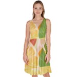 Citrus Fruit Healthy Vitamin Knee Length Skater Dress With Pockets