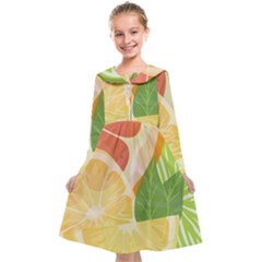 Citrus Fruit Healthy Vitamin Kids  Midi Sailor Dress from ArtsNow.com