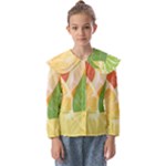 Citrus Fruit Healthy Vitamin Kids  Peter Pan Collar Blouse