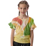 Citrus Fruit Healthy Vitamin Kids  Cut Out Flutter Sleeves