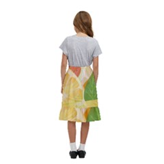 Kids  Ruffle Flared Wrap Midi Skirt 