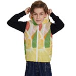 Citrus Fruit Healthy Vitamin Kids  Stylish Hooded Puffer Vest