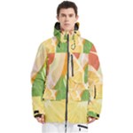 Citrus Fruit Healthy Vitamin Men s Multi Pockets Zip Ski and Snowboard Waterproof Breathable Jacket