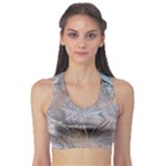 Window Pattern Winter Frost Fitness Sports Bra