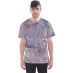 Window Pattern Winter Frost Men s Sport Mesh T-Shirt