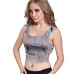 Window Pattern Winter Frost Crop Top