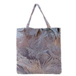 Window Pattern Winter Frost Grocery Tote Bag