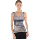 Window Pattern Winter Frost Women s Basic Tank Top