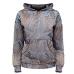 Window Pattern Winter Frost Women s Pullover Hoodie