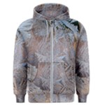 Window Pattern Winter Frost Men s Zipper Hoodie