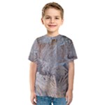 Window Pattern Winter Frost Kids  Sport Mesh T-Shirt