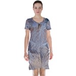 Window Pattern Winter Frost Short Sleeve Nightdress