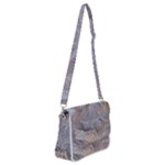 Window Pattern Winter Frost Shoulder Bag with Back Zipper