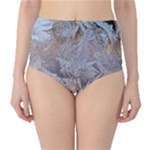 Window Pattern Winter Frost Classic High-Waist Bikini Bottoms