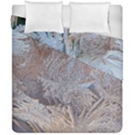 Window Pattern Winter Frost Duvet Cover Double Side (California King Size)