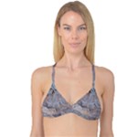 Window Pattern Winter Frost Reversible Tri Bikini Top