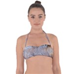 Window Pattern Winter Frost Tie Back Bikini Top